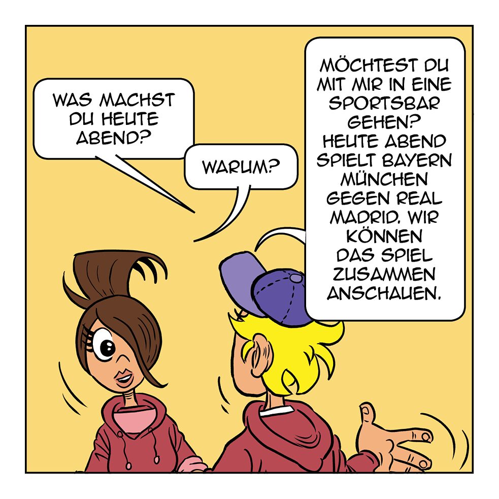 Was machst du heute Abend?