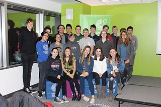 Students visiting Goethe-Institut Chicago
