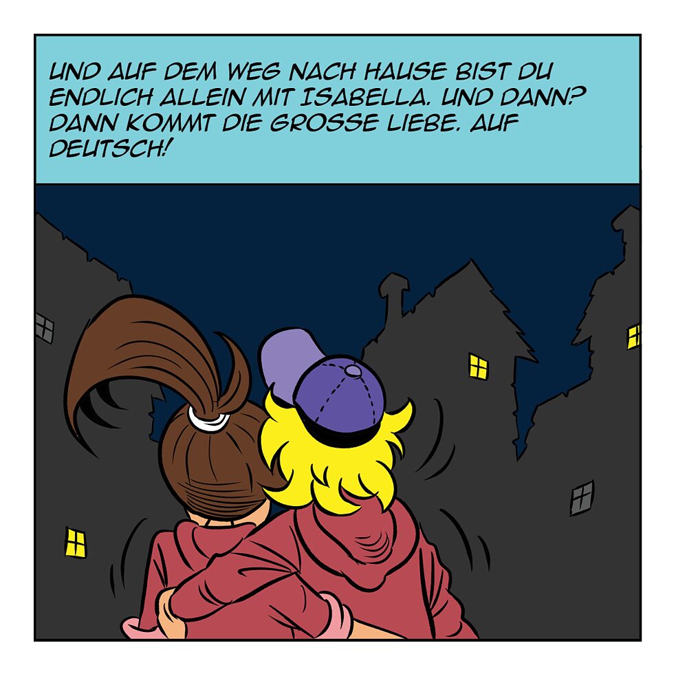 Und auf dem Weg nach Hause.