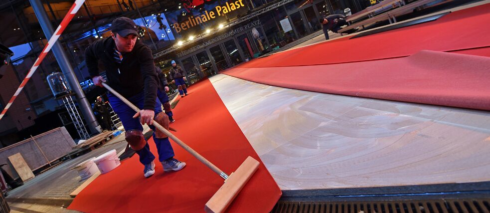 Czerwony dywan przed Berlinale Palast