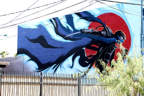 Street Art in the 18b Las Vegas Arts District by an unknown artist