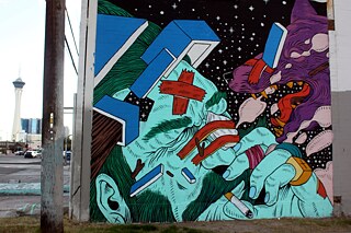 Street Art in the 18b Las Vegas Arts District by Broken Fingaz