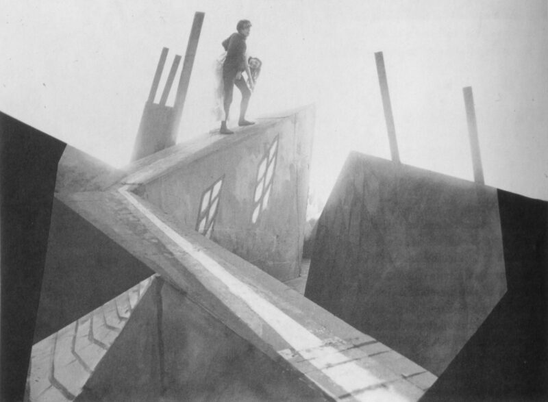 Village scene from The Cabinet of Dr Caligari