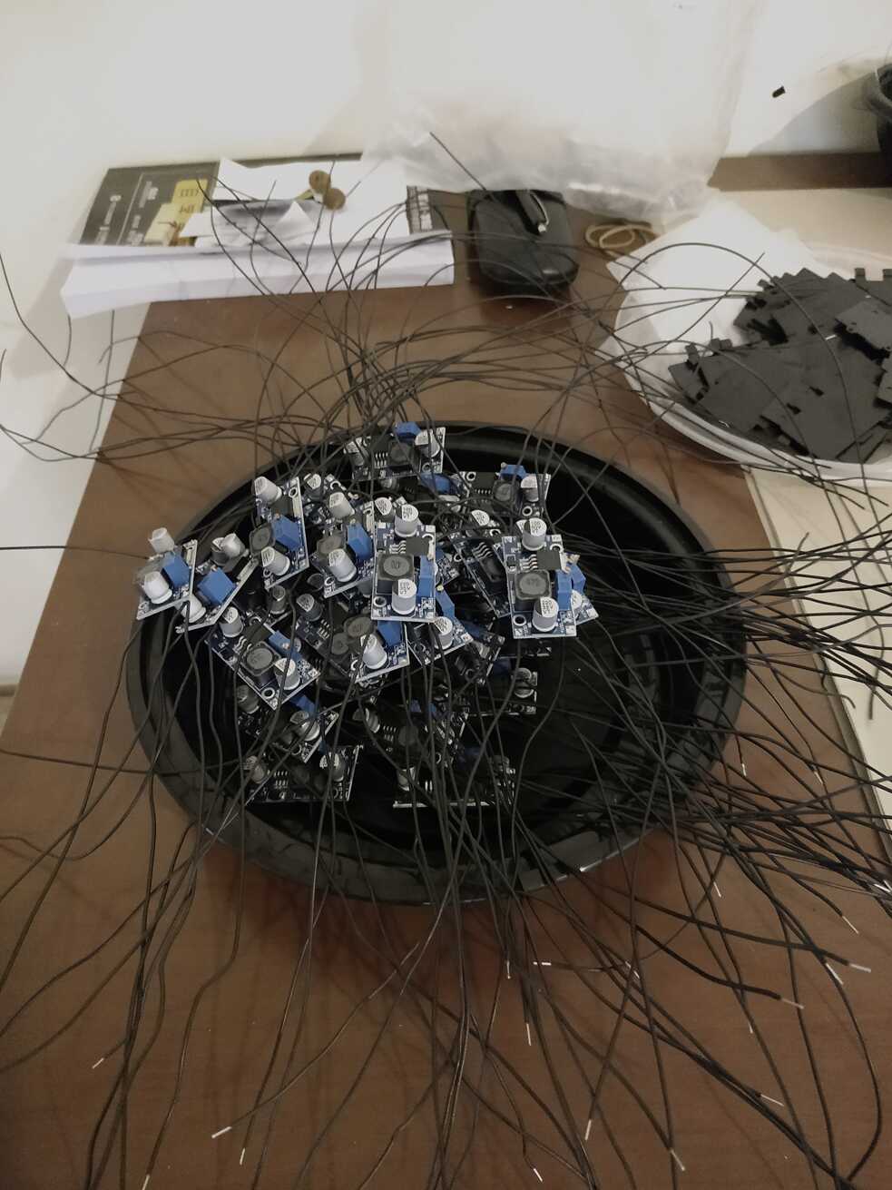 Final mass production for the exhibition at the Bangalore International Centre