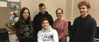 Die Schülergruppe aus Deutschland. 