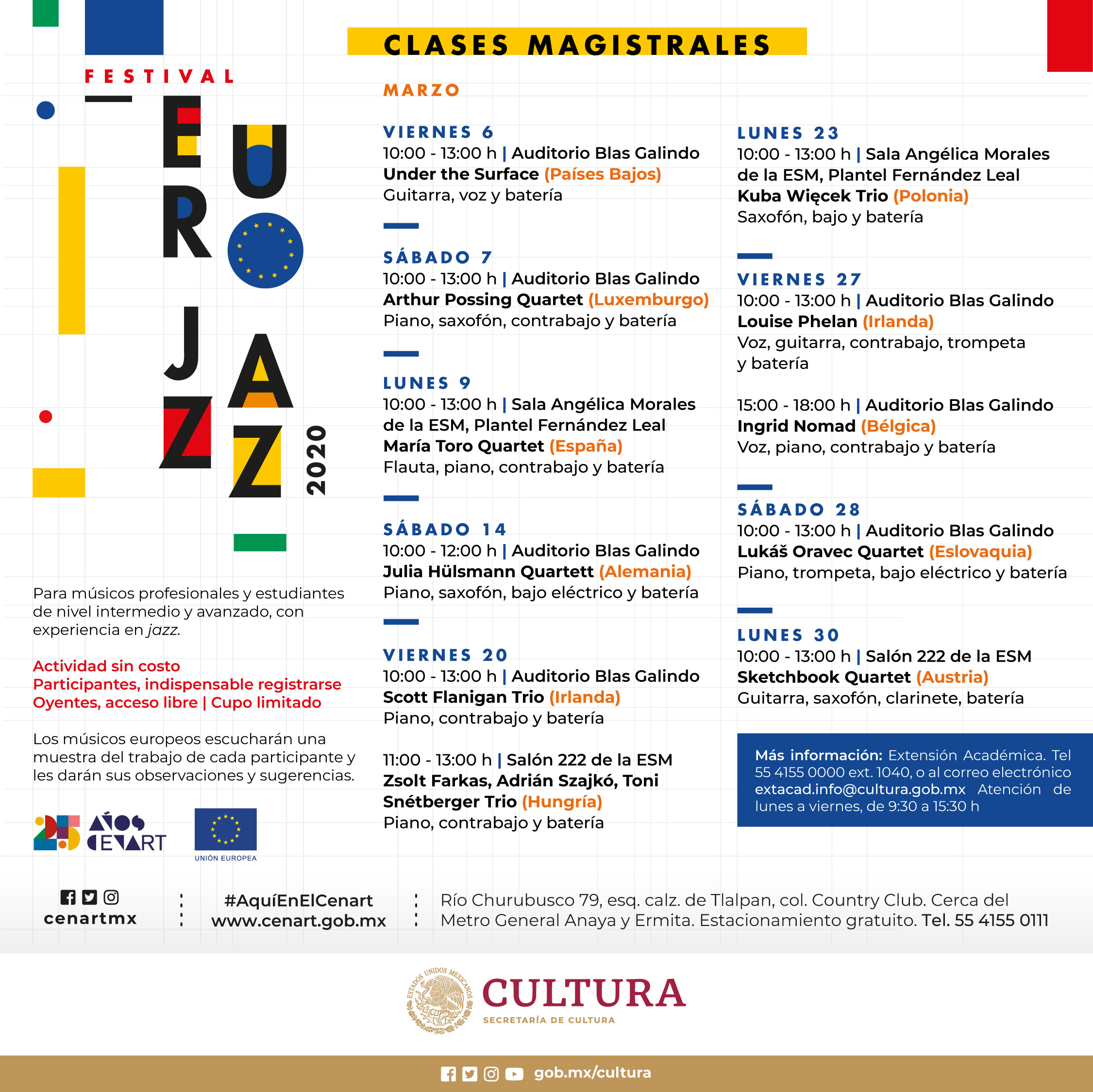 Julia Hülsmann Quartett en el Eurojazz Festival (Masterclass)