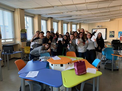 In der PASCH-Schule „Artemisia Gentileschi“ in Mailand