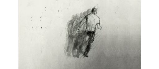 A Man, Some Trees, and a Dog © Sukanya Ghosh