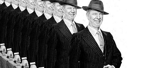 Man with hat and suitcase