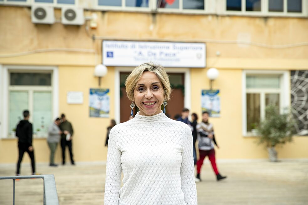 Silvia Madaro Metrangolo, Schulleiterin De-Pace-Oberschule in Lecce