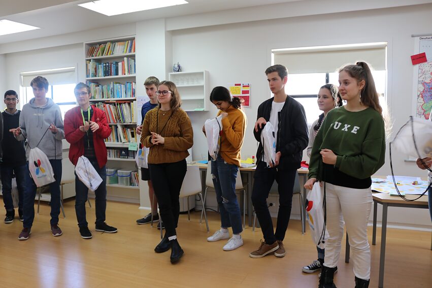 Participants take part in an interactive exercise.