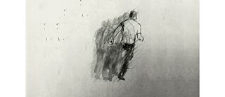 A Man, Some Trees, and a Dog © Sukanya Ghosh