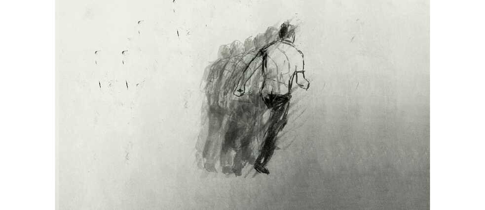 A Man, Some Trees, and a Dog © Sukanya Ghosh