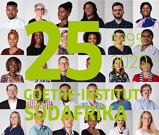 Johannesburg 25. Jubiläum Staff mit Logo