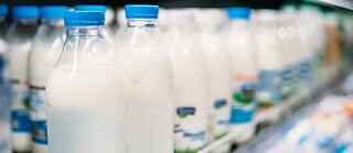 Milch im Supermarket 