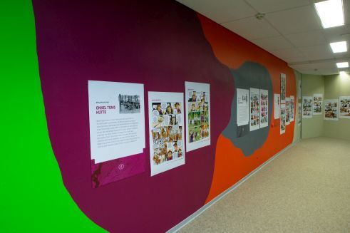 Die Plakatausstellung „Berliner Mythen“ in der Estnischen Nationalbibliothek