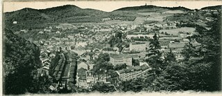 Karlsbad: Blick vom ehemaligen Kaiser Friedrich Wilhelm Platz um 1898