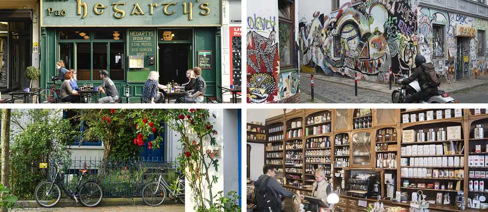 Im Ausgehviertel – Viertel – zwischen Ostertor und Steintor reiht sich in kleinen Gassen Lokal an Lokal.