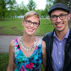 The company founder Tobias Lütke with his wife Fiona McKean 