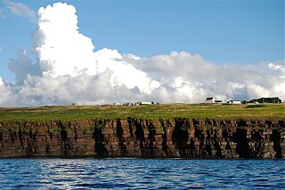 The impressive cliffs of Bell Island