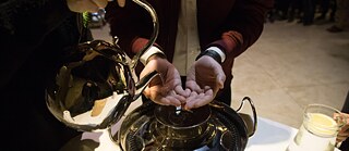 Erst einmal: rituelle Reinigung 