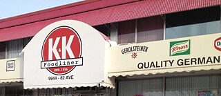The K&K Foodliner company logo
