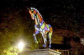 Video mapping on Kalaghoda