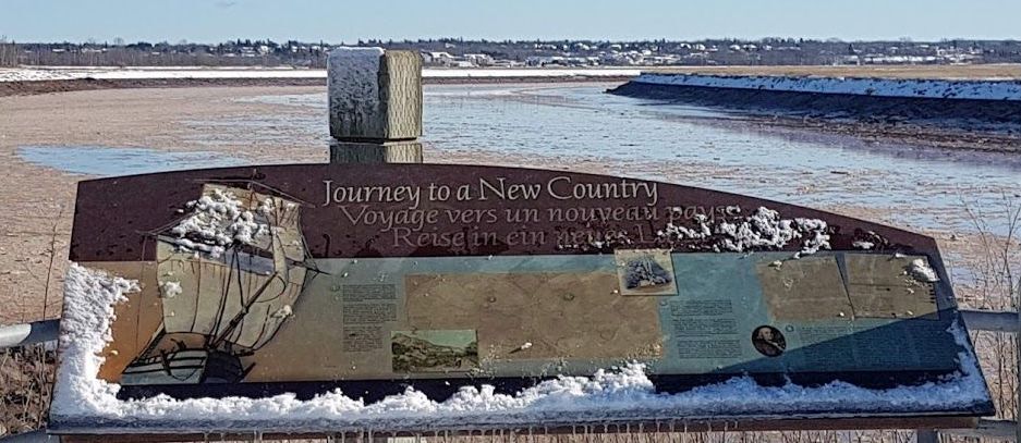 Plaque commémorative pour les premiers colons