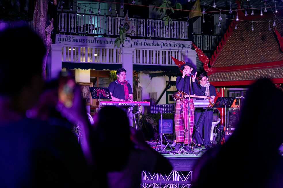 Dancing the night away to the sounds of Mor Lam band Tontrakul
