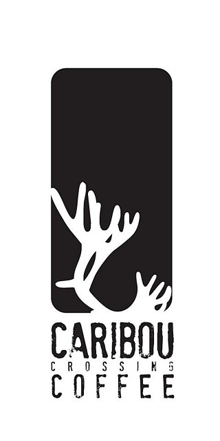 The logo of the Caribou Crossing Coffee