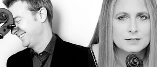 Der Cellist Alasdair Tait und die Altistin Isabel Charisius