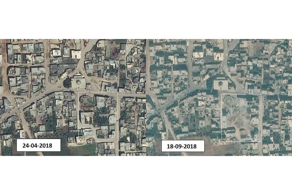Zardana before & after aistrikes in 2018