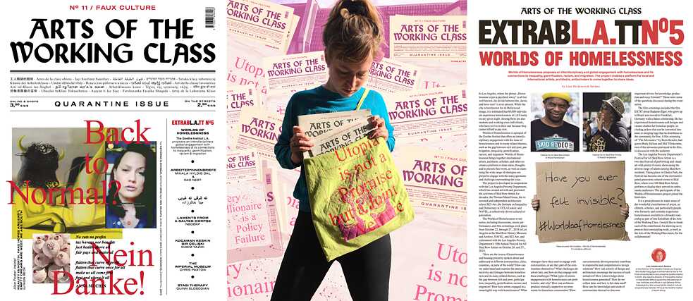 Arts of the Working Class Special Edition LA: Worlds of Homelessness Titelseite