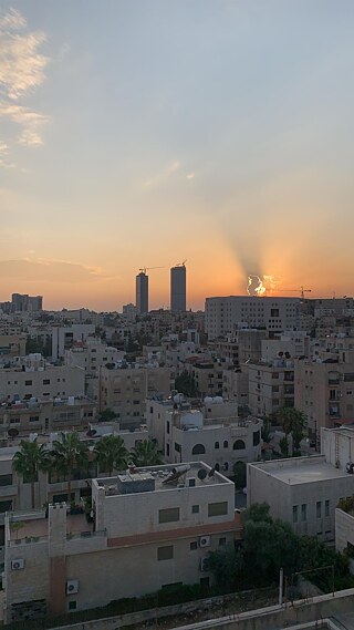 Sunset view von unserem Rooftop