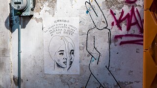 Paste ups de protestas Feministas: Feminicidio, Mente Luna, Acoso Sexual 1