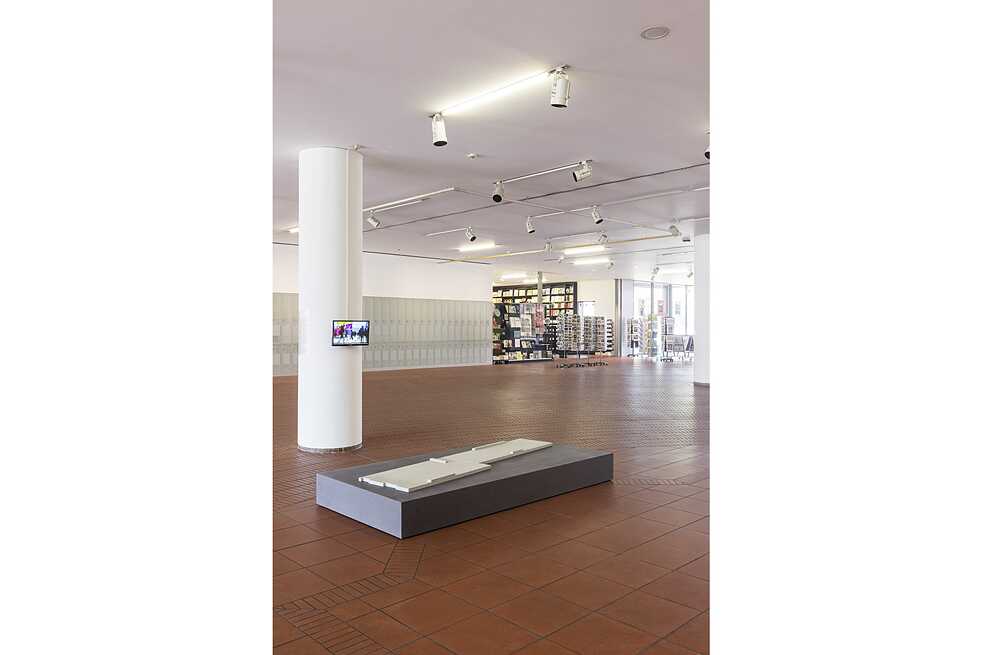 Installation view Ulf Aminde. Das Mahnmal an der Keupstraße (The Memorial on Keupstraße), Museum Ludwig, Cologne