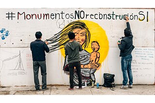Our Memorial 19s, a 5 month-long campaign to stop the construction of a monument which sponsored forgetting and impunity in the wake of the 2017 Mexico earthquakes.