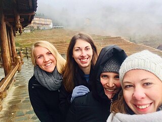 Amelie, Laila, Anuschka und ich