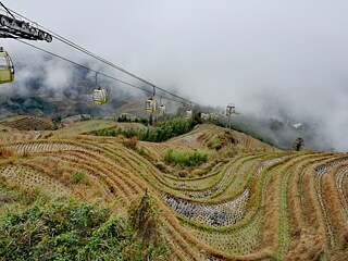 Der Ausblick über Longji 