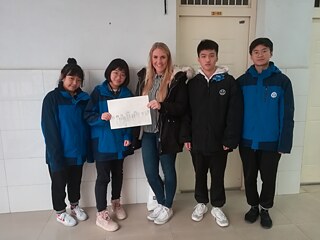 Ein Teil meines A1 Deutschkurses des 10. Jahrgangs 