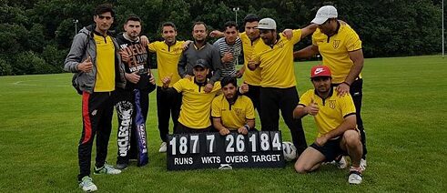 The players from Berlin Zalmi Cricket Club