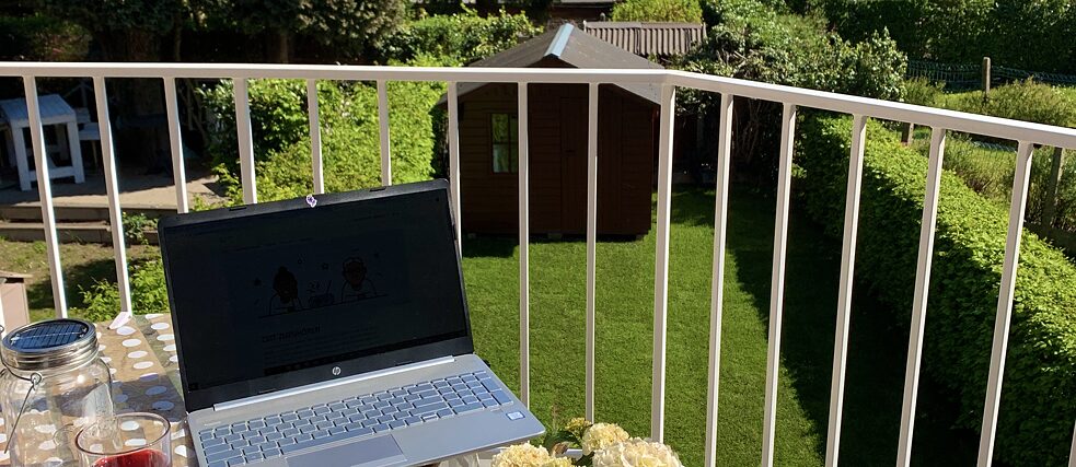 Blick aus dem Fenster in Brüssel 