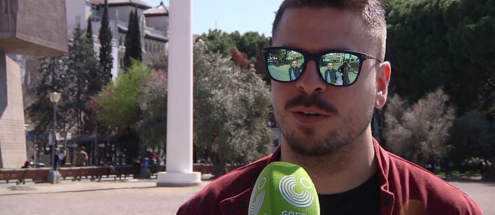 Entrevistado Plaza de Colón