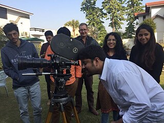 During our third workshop in Lahore.