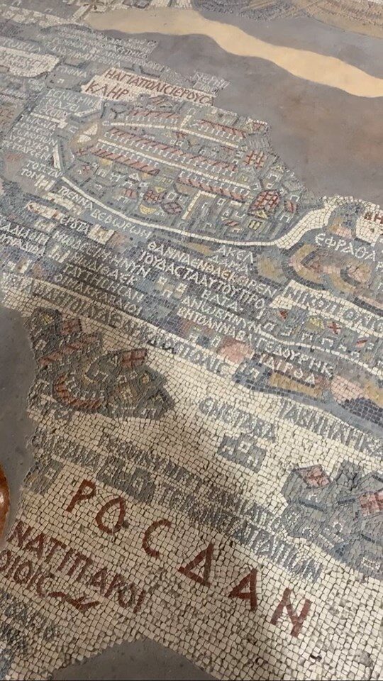 Die berühmte Mosaikkarte in der St. Georgskirche