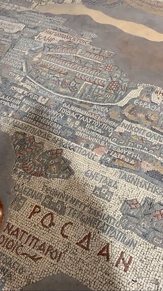 Die berühmte Mosaikkarte in der St. Georgskirche