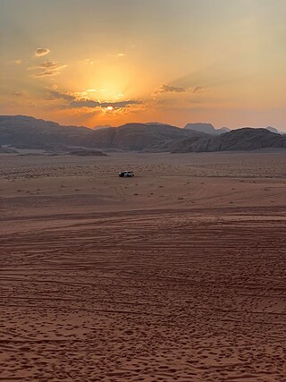 Sonnenuntergang in Wadi Rum