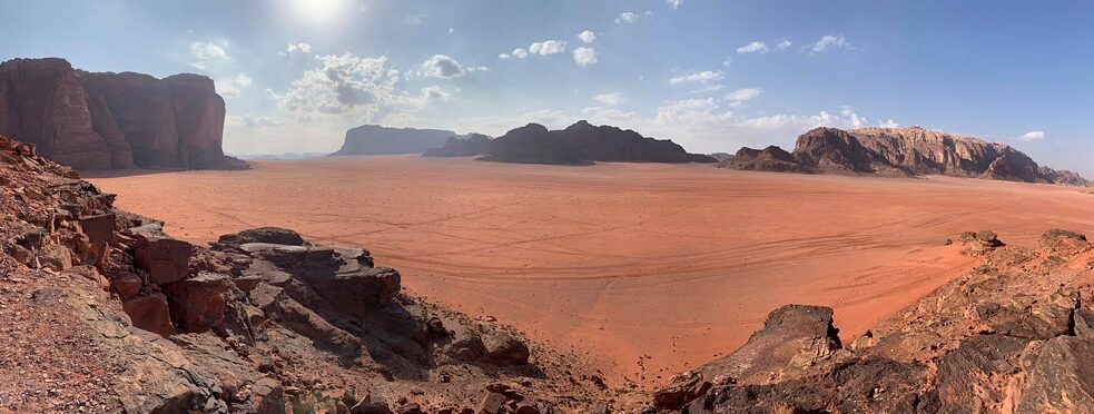 Die atemberaubende Wüstenlandschaft von Wadi Rum