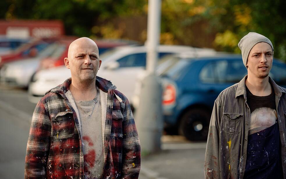 Foto von einem Filmausschnitt des Films Nationalstraße.