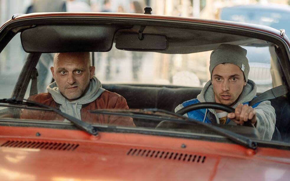 Foto von einem Filmausschnitt des Films Nationalstraße.